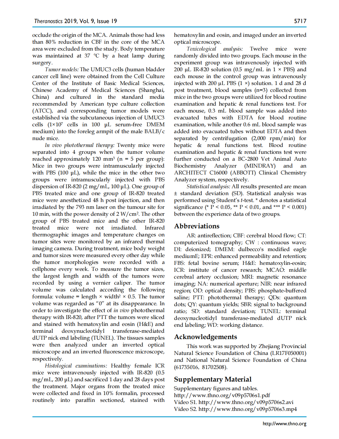 Excretable IR-820 for in vivo NIR-II fluorescence cerebrovascular imaging and photothermal therapy of subcutaneous tumor(图12)